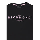 John Richmond T-Shirt Girocollo Tinta Unita con Stampa per Bambina RGP25002TSXX NERO JOHN RICHMOND 