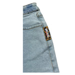 Trussardi Short Tinta Unita In Denim per Neonata JIP26073SH AZZURRO TRUSSARDI 