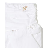 Miss Blumarine Gonna Tinta Unita con Zip per Bambina IA4083 BIANCO MISS BLUMARINE 