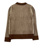 TRUSSARDI cardigan bicolore con profili in contrasto Marrone per Bambino TBA25039 MARRONE TRUSSARDI 