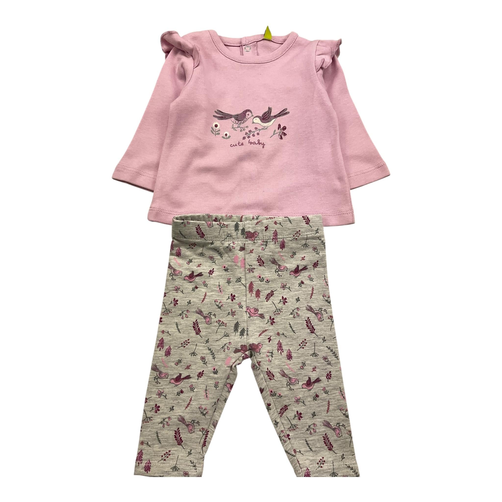 LOSAN completo 2 pezzi shirt-leggins Rosa per Neonata 51030927030002 ROSA LOSAN 