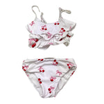 Monnalisa Costume 2 Pezzi Fascia-Slip Tinta Unita con Stampa per Neonata 39C045 BIANCO MONNALISA 