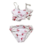 Monnalisa Costume 2 Pezzi Fascia-Slip Tinta Unita con Stampa per Neonata 39C045 BIANCO MONNALISA 