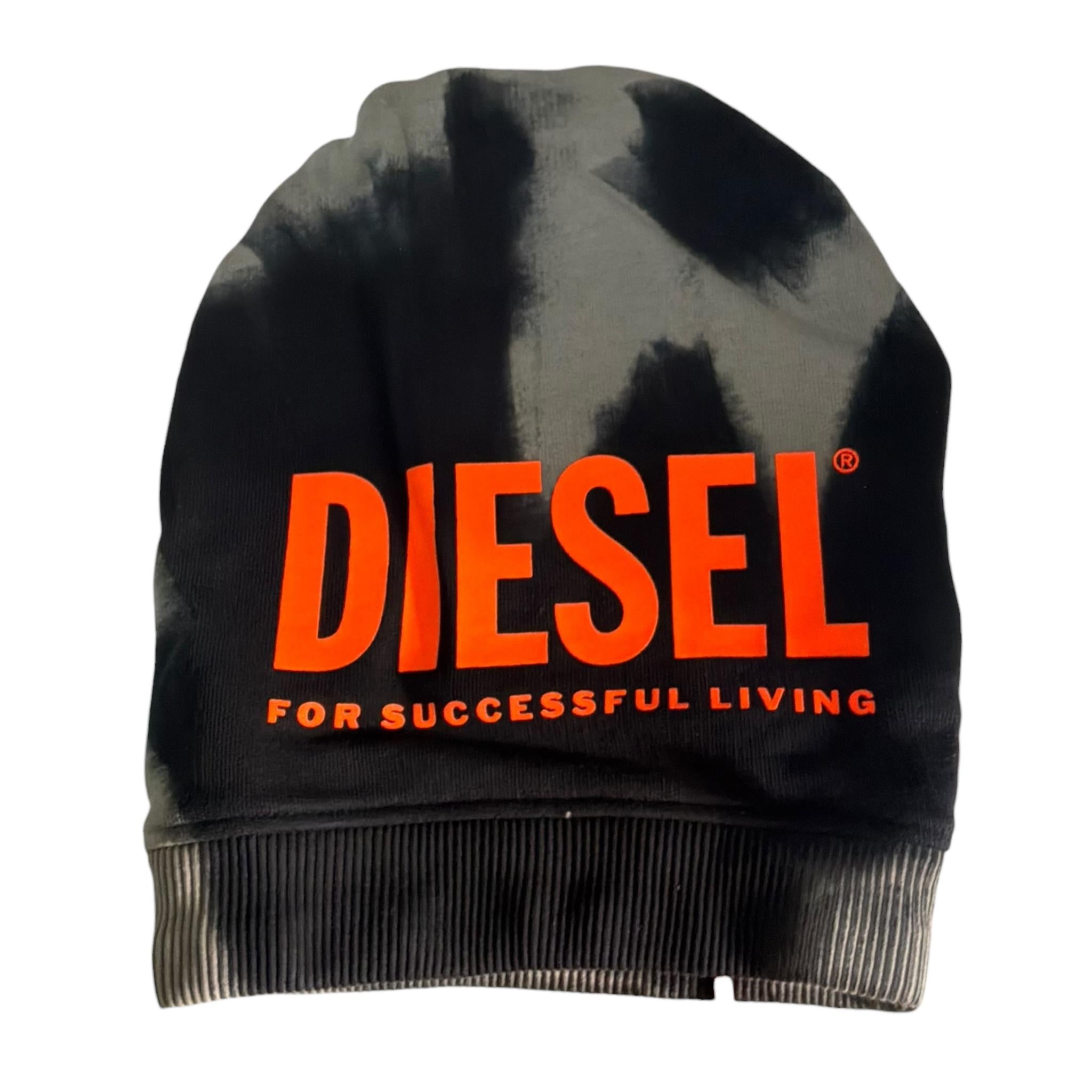 Diesel Cappello tinta unita con Stampa E Fantasia Nero per Bambino J00973 NERO DIESEL 