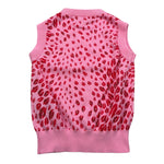 Just Cavalli Gilet Girocollo Stampa Fantasia Baci per Bambina JGP26029GL ROSA JUST CAVALLI 