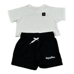 Refrigiwear Completo 2 Pezzi Bicolore T-Shirt-Shorts per Bambina RG1470W25XX BIANCO/NERO REFRIGIWEAR 