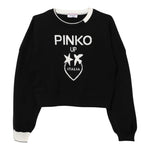 PINKO maglia tinta unita con stampa in contrasto Nero per Bambina F4PIJGJP087XX NERO PINKO 