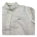 Sun68 Camicia Tinta Unita con Logo per Bambino CPS35305 BIANCO SUN68 