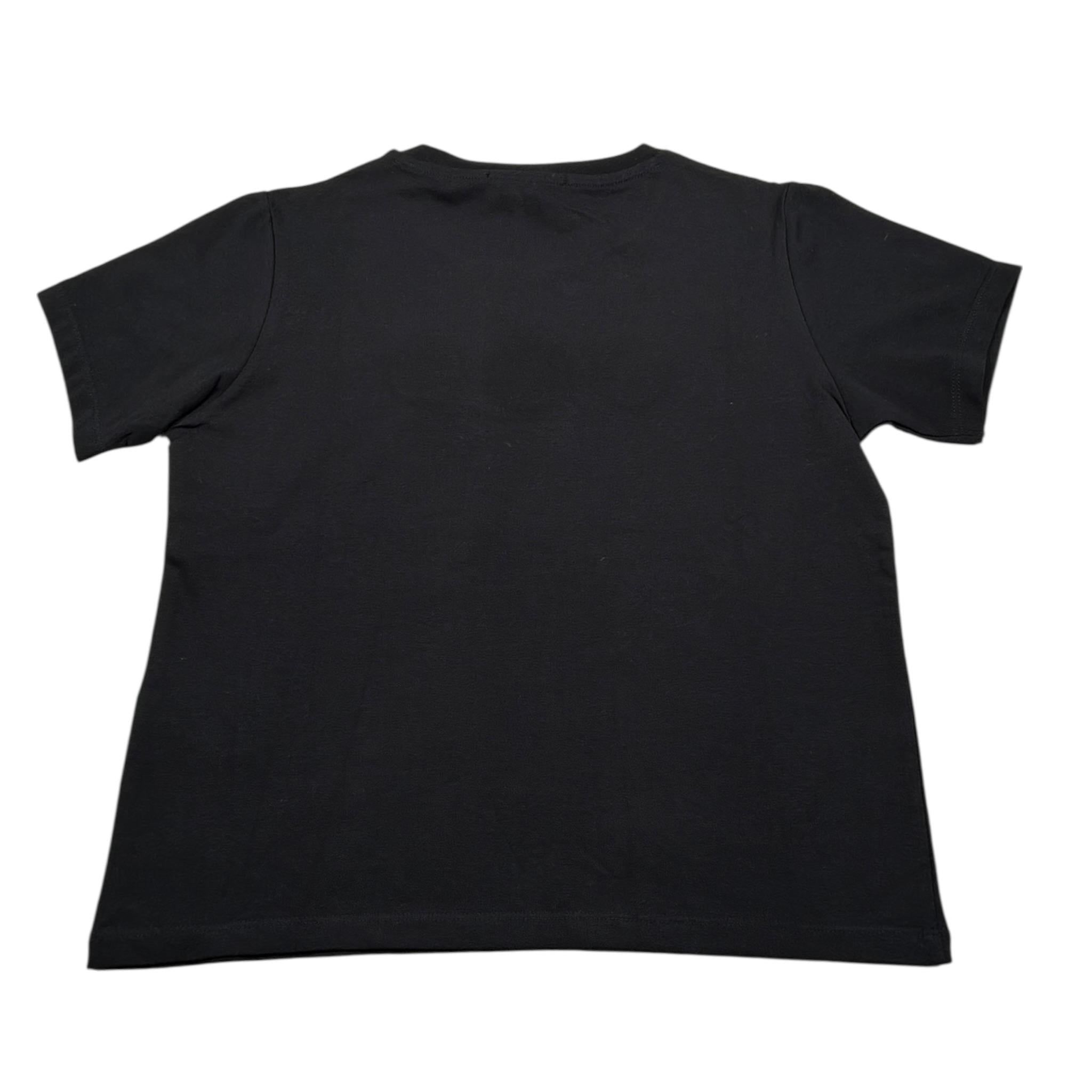 Vicolo T-Shirt Girocollo tinta unita con Ricami Nero per Bambina 3146M0723 NERO VICOLO 