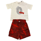 Cesare Paciotti Completo 2 Pezzi T-Shirt-Bermuda per Neonato COMP5122B BIANCO CESARE PACIOTTI 