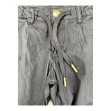 Yes Zee Einfarbige Cargohose mit elastischer Taille in Schwarz für Mädchen
