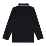 Emporio Armani Polo Tinta Unita con Bottoni per Bambino 8N4FB5 NERO EMPORIO ARMANI 