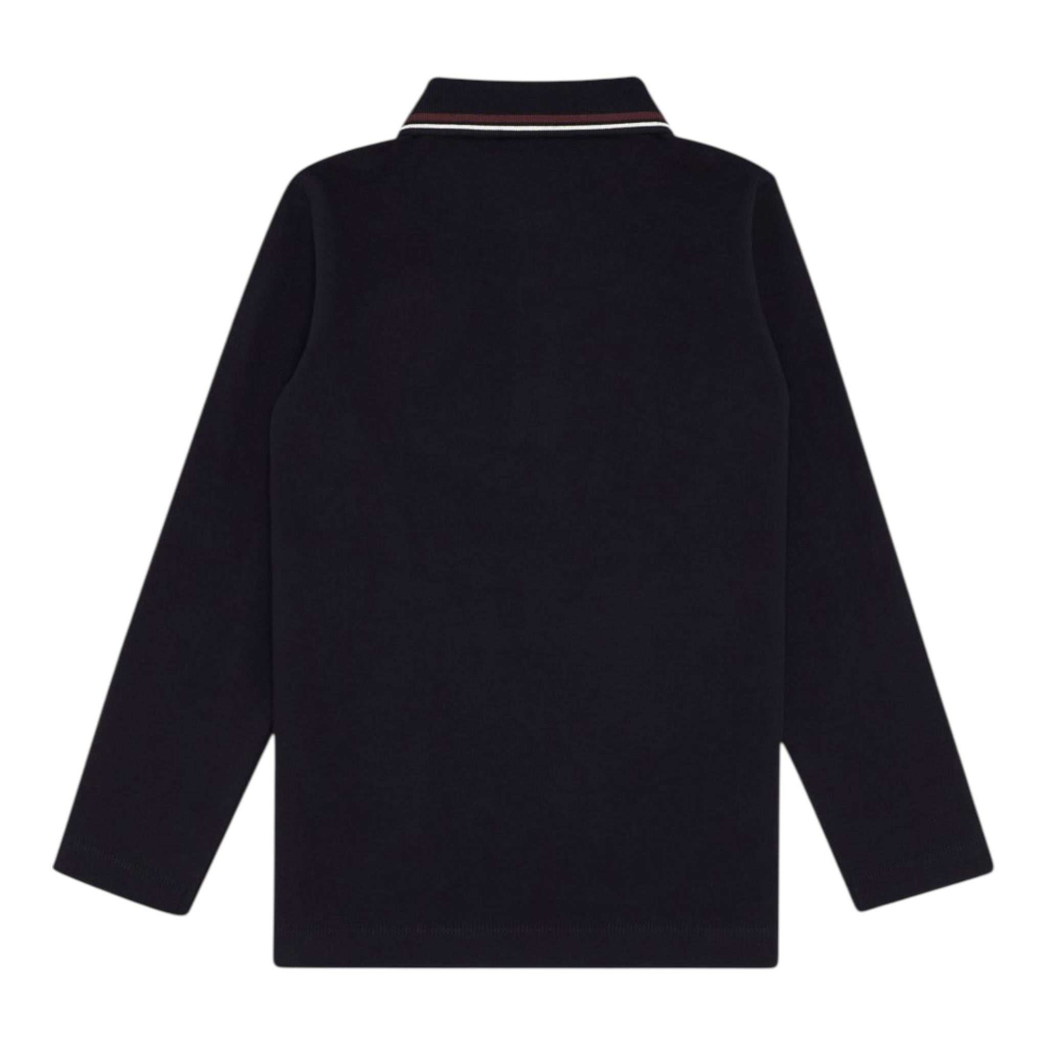 Emporio Armani Polo Tinta Unita con Bottoni per Bambino 8N4FB5 NERO EMPORIO ARMANI 