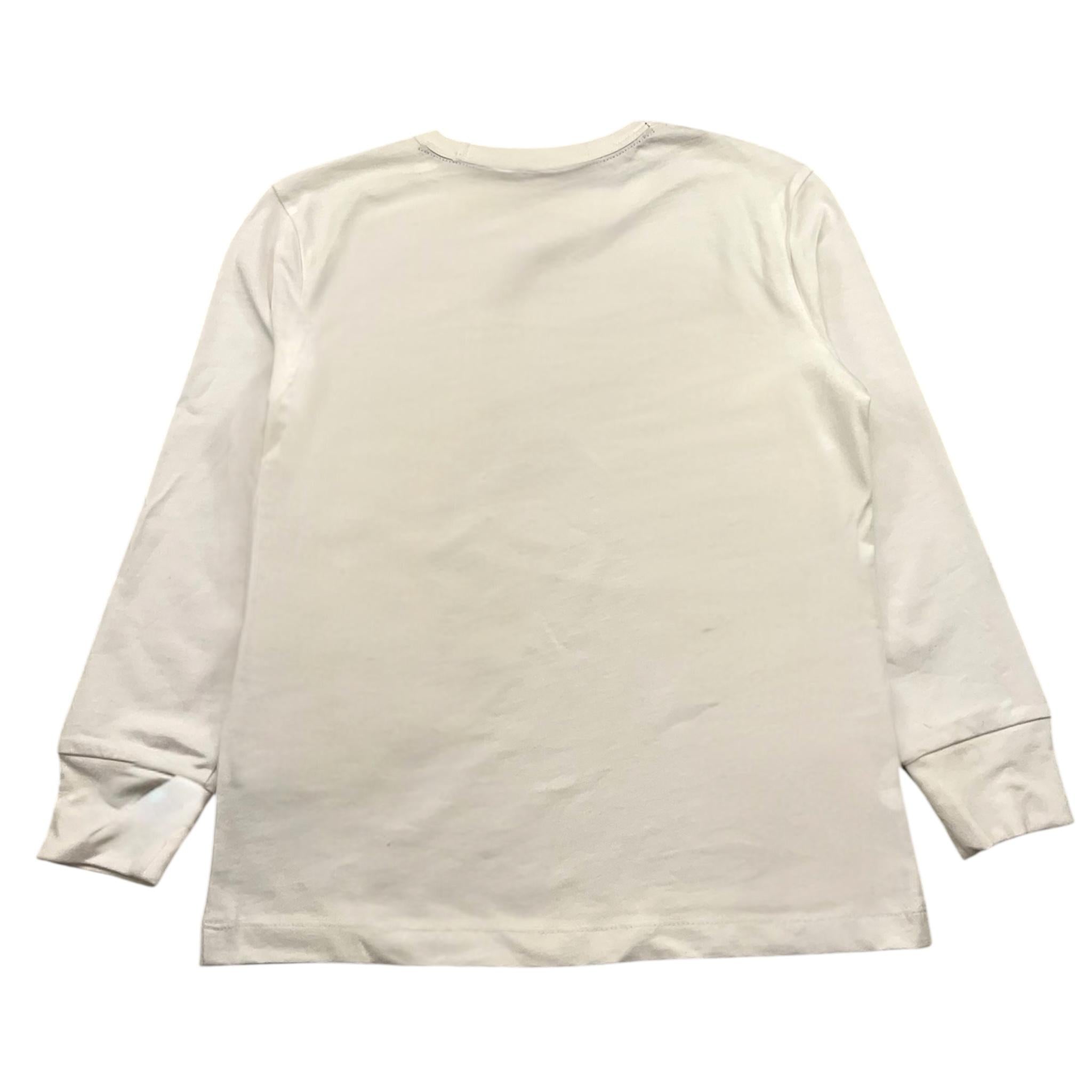 BLAUER shirt girocollo tinta unita con stampa logo Bianco per Bambino 24WBLKH01543 BIANCO BLAUER 