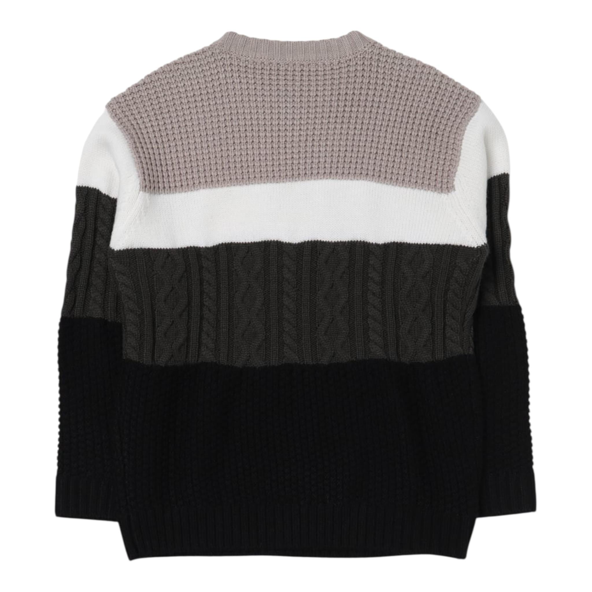 EMPORIO ARMANI maglia girocollo tricolore con logo Multicolor per Bambino 6R4M59 MULTICOLOR EMPORIO ARMANI 