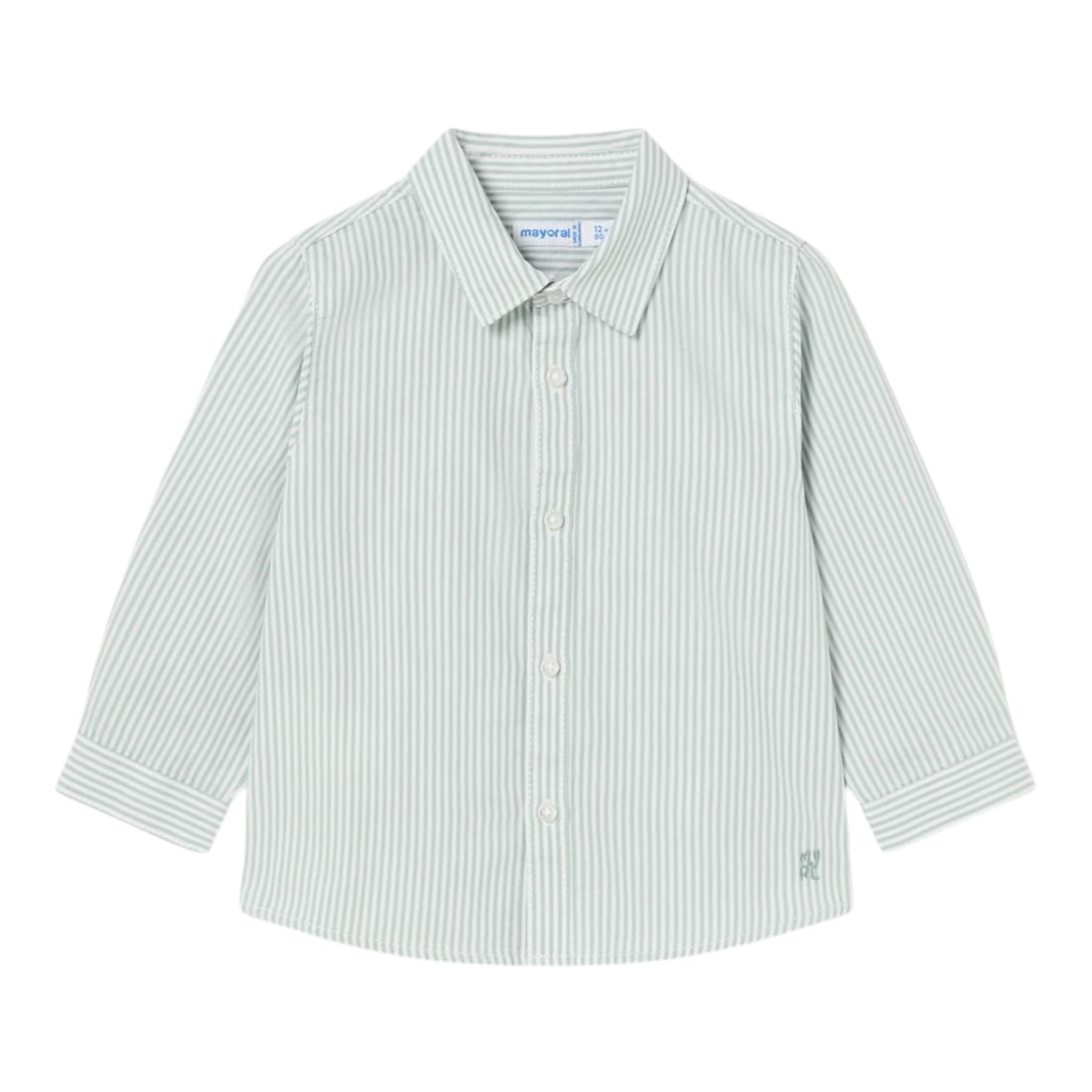 MAYORAL camicia manica lunga fantasia a righe Bianco/verde per Bambino 124JX BIANCO/VERDE MAYORAL 