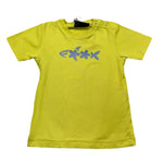 F**K T-Shirt Girocollo Tinta Unita con Logo per Neonato FJ25N01TS71TQ VERDE F**K 