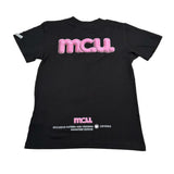 Mcu T-Shirt Girocollo tinta unita con Stampa Nero per Bambina MCU0126 NERO MCU 