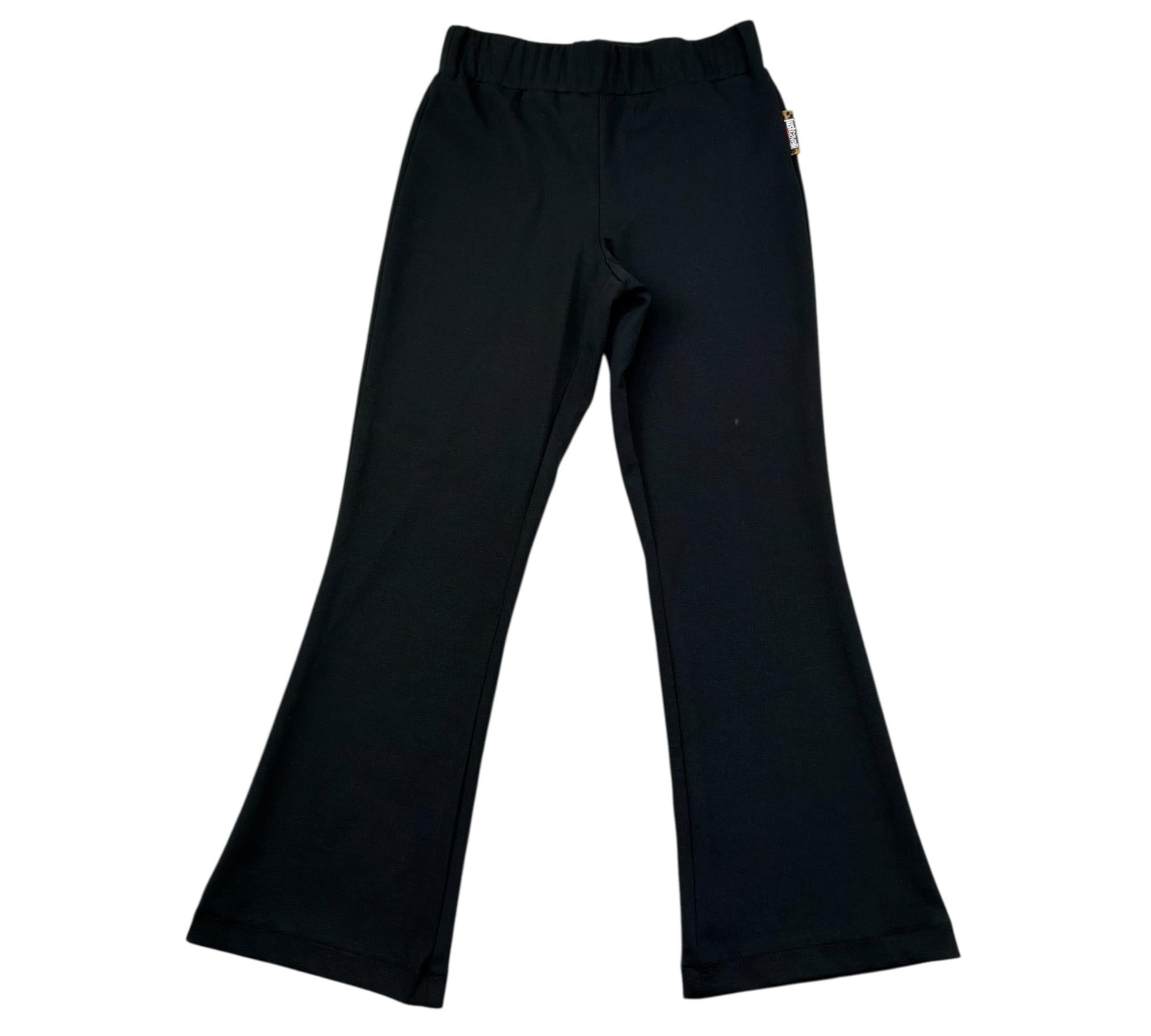 Just Cavalli Pantalone Tinta Unita Modello Zampa per Bambina JGP26170PA NERO JUST CAVALLI 