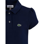 Lacoste Polo Tinta Unita Mezza Manica per Bambina PJ3594 BLU LACOSTE 
