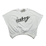 Iceberg T-Shirt Girocollo Tinta Unita con Stampa per Bambina TSICE5159JX BIANCO ICEBERG 