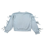 Gaelle Felpa tinta unita con Stampa Azzurro per Bambina 2745F00502 AZZURRO GAELLE 