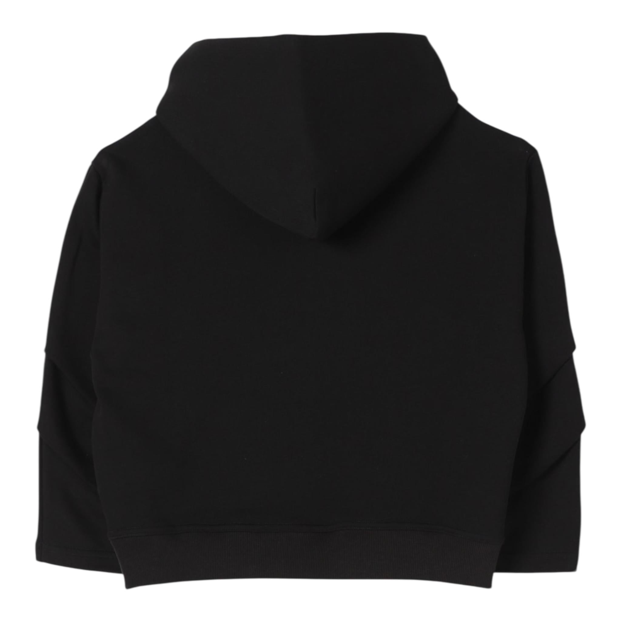 Maison Margiela Felpa Tinta Unita con Cappuccio per Bambino M60767 NERO MAISON MARGIELA 