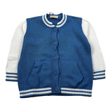 J.O. Milano Cardigan Tinta Unita con Maniche In Contrasto per Bambino 573M1 AZZURRO J.O. MILANO 