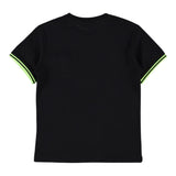 Refrigiwear T-Shirt Girocollo Tinta Unita con Stampa per Bambino 107RMJS25 NERO REFRIGIWEAR 