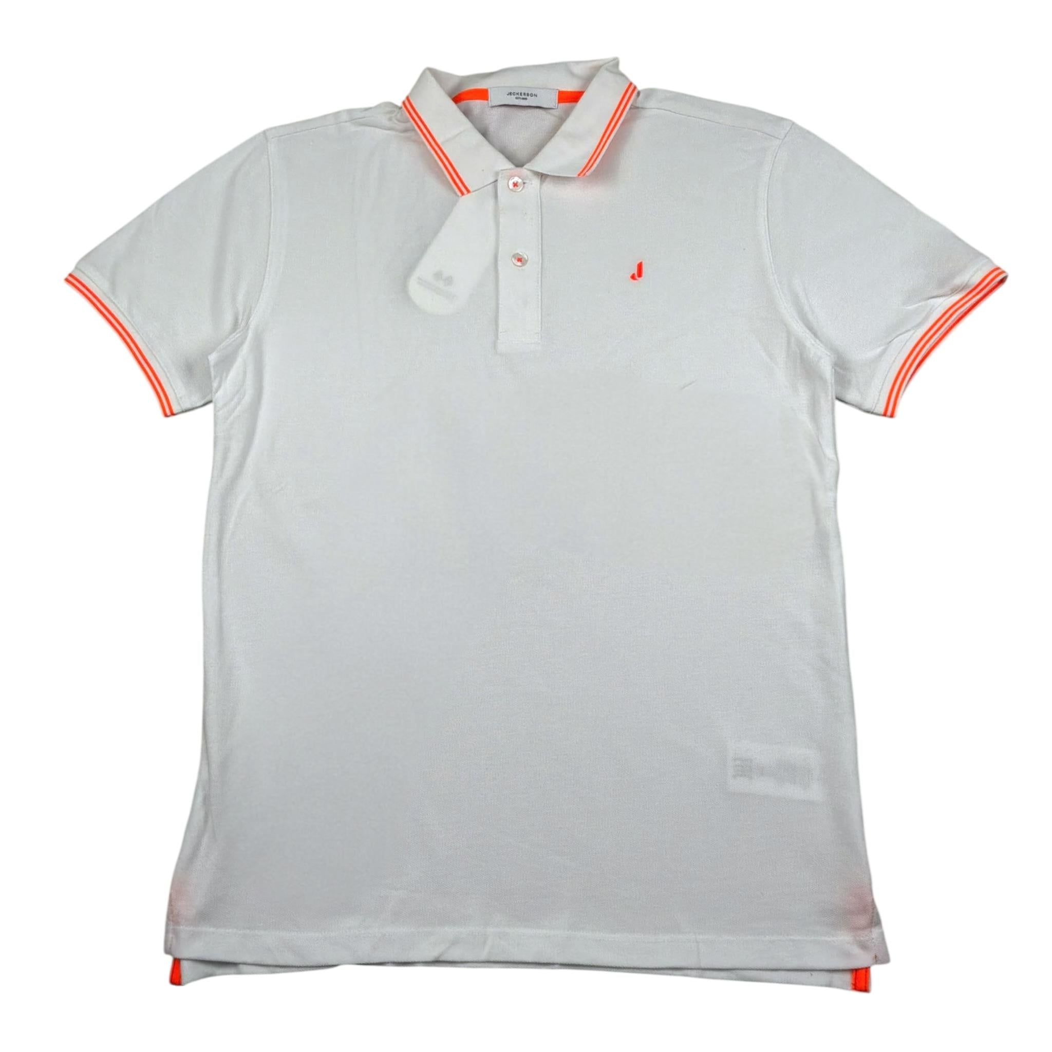 Jeckerson Polo Mezza Manica Tinta Unita per Bambino J3808 BIANCO JECKERSON 