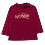 JOHN RICHMOND shirt girocollo tinta unita con stampa Bordeaux per Neonata RIA25066TS BORDEUAX JOHN RICHMOND 