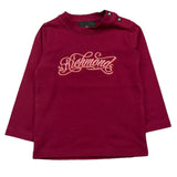 JOHN RICHMOND shirt girocollo tinta unita con stampa Bordeaux per Neonata RIA25066TS BORDEUAX JOHN RICHMOND 