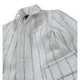 Please Giacca Tinta Unita con Fantasia A Righe per Neonato JB40131B73 BIANCO PLEASE 