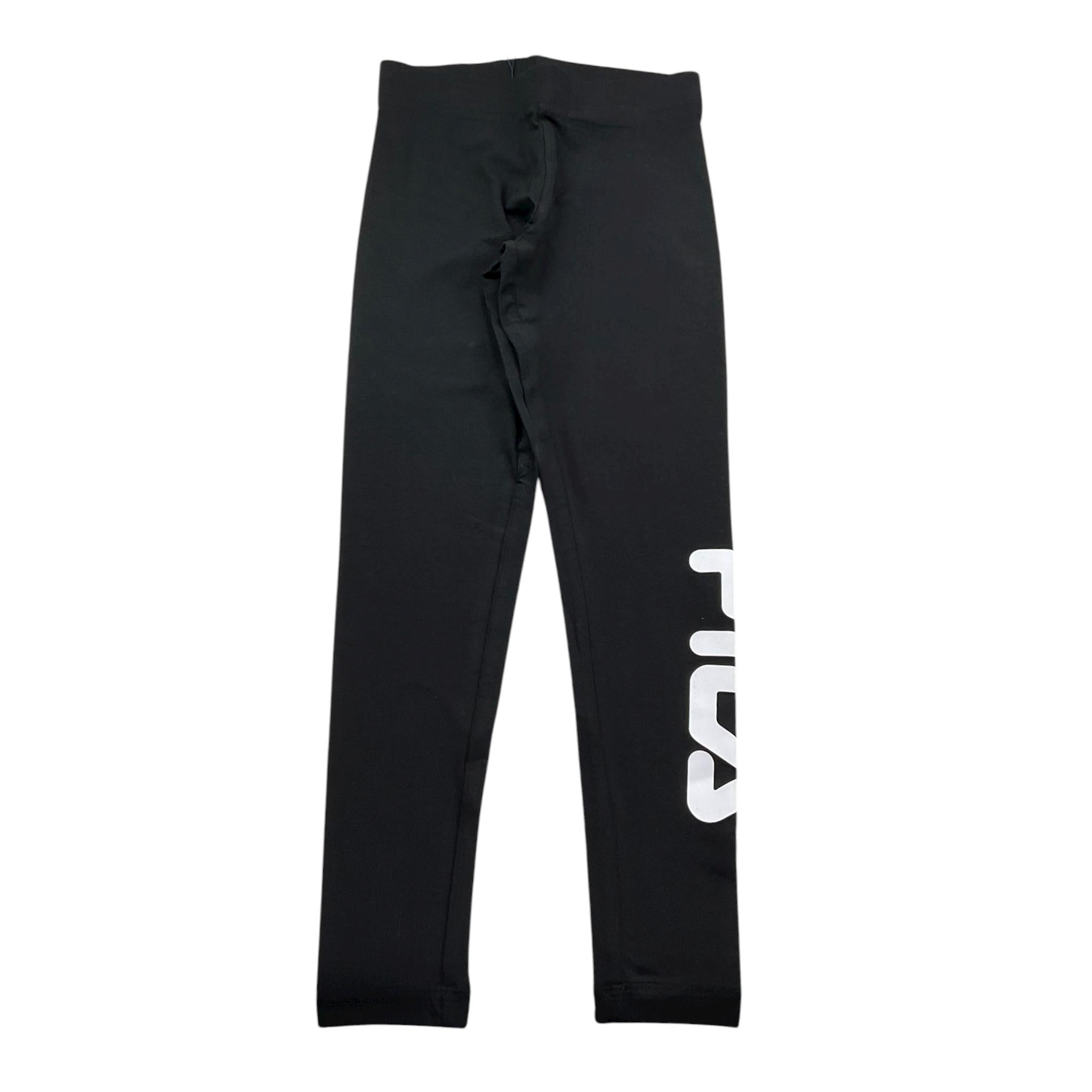 Fila Leggins Tinta Unita con Stampa per Bambina 688155 NERO FILA 