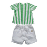Paz Rodriguez Completo 2 Pezzi Camicia-Bermuda per Neonato 006151502 VERDE PAZ RODRIGUEZ 