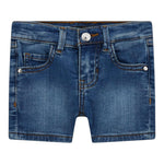 Guess Bermuda Tinta Unita In Denim per Neonato K4RD09D4CA0 BLU GUESS 