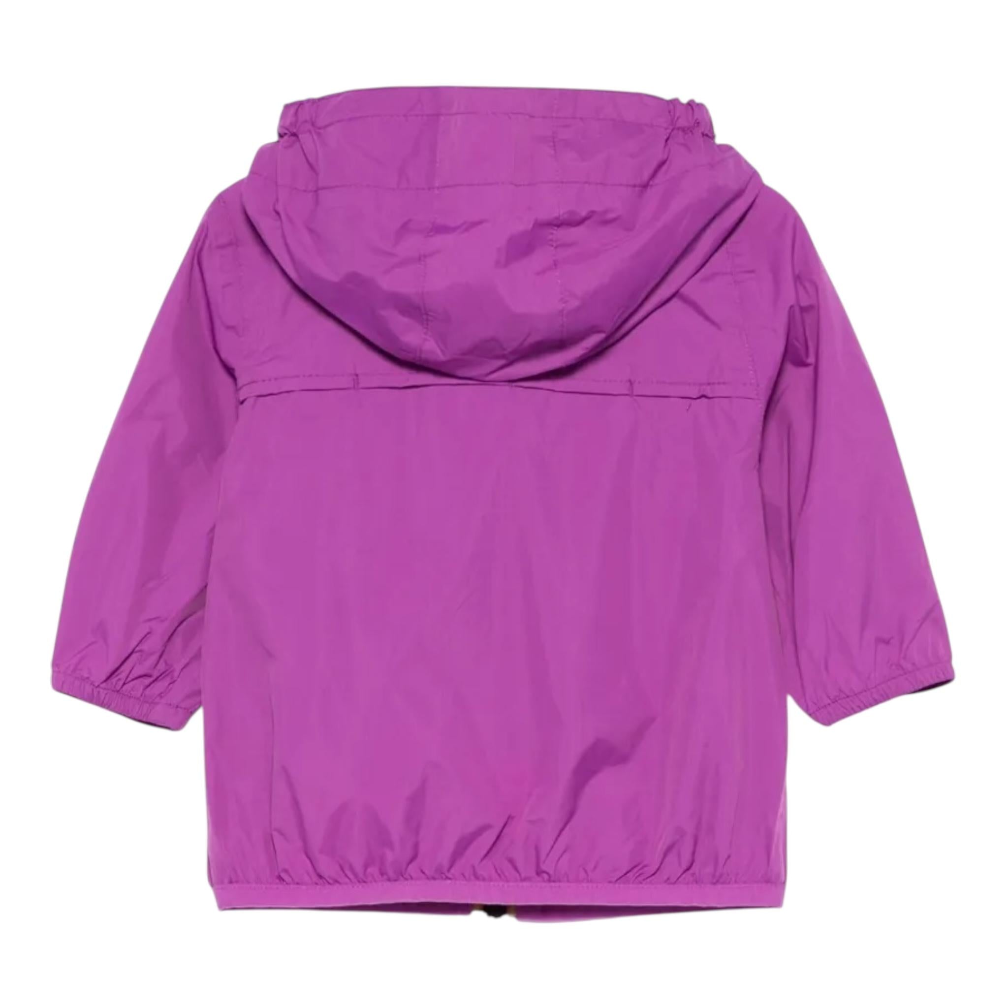 K-Way Giubbino Tinta Unita con Cappuccio per Bambina K61336WW VIOLA K-WAY 