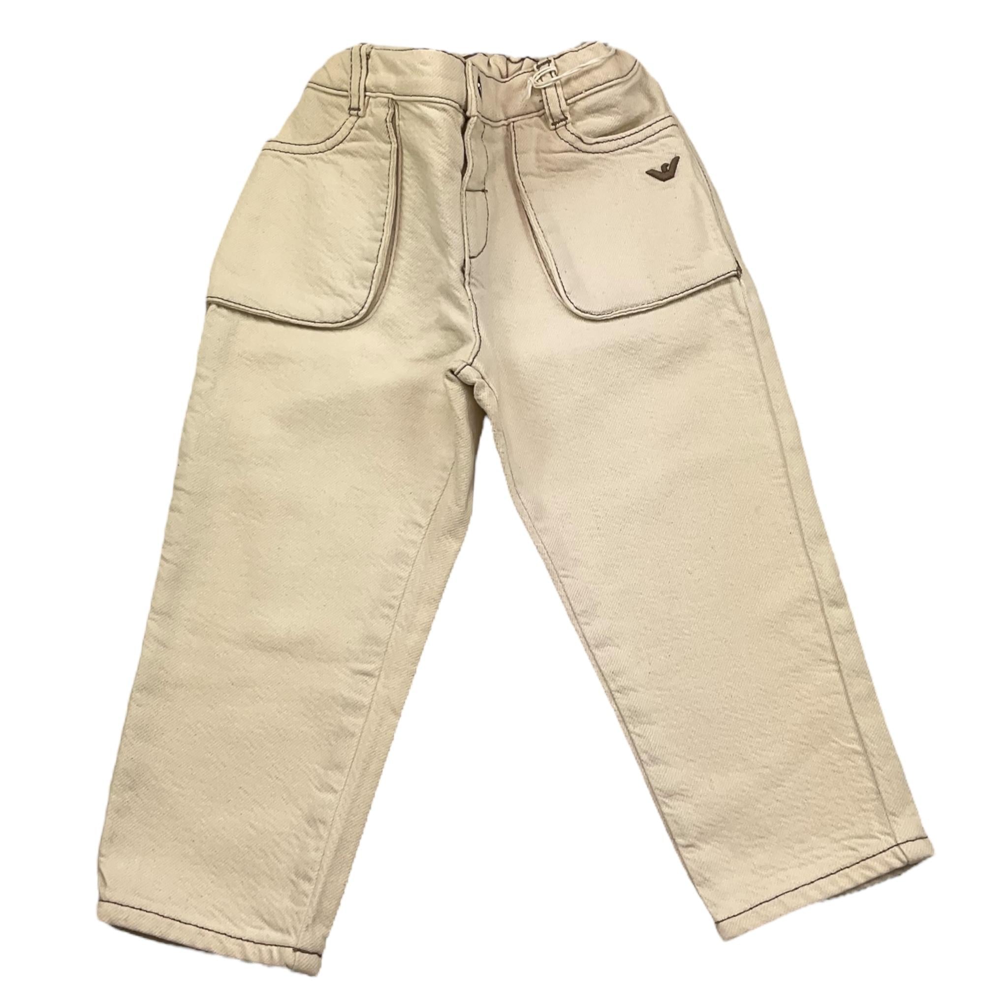 Emporio Armani Jeans Tinta Unita con Girovita Regolabile per Bambino EB000254 BEIGE EMPORIO ARMANI 