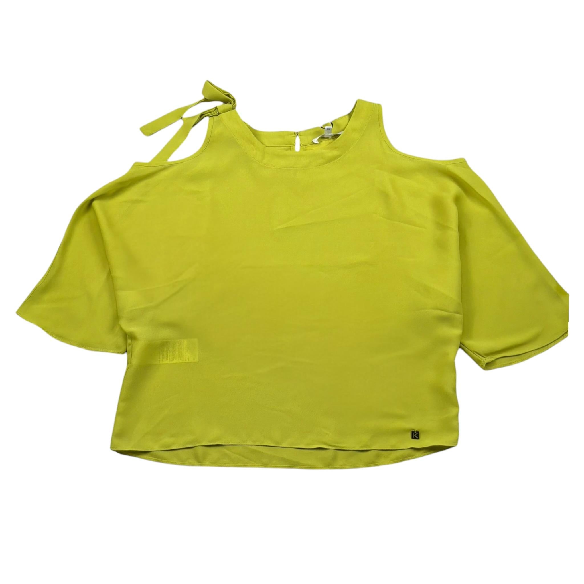 Kocca Camicia Mezza Manica Tinta Unita per Bambina FOFFY VERDE Kocca 