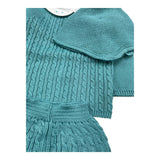 MAC ILUSIO'N completo 3pz tinta unita maglia-ghettina-cappello Verde per Neonato 9415X VERDE MAC ILUSIO'N 