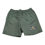Moschino Costume Modello Boxer Tinta Unita con Stampa per Bambino HUL01L VERDE MOSCHINO 