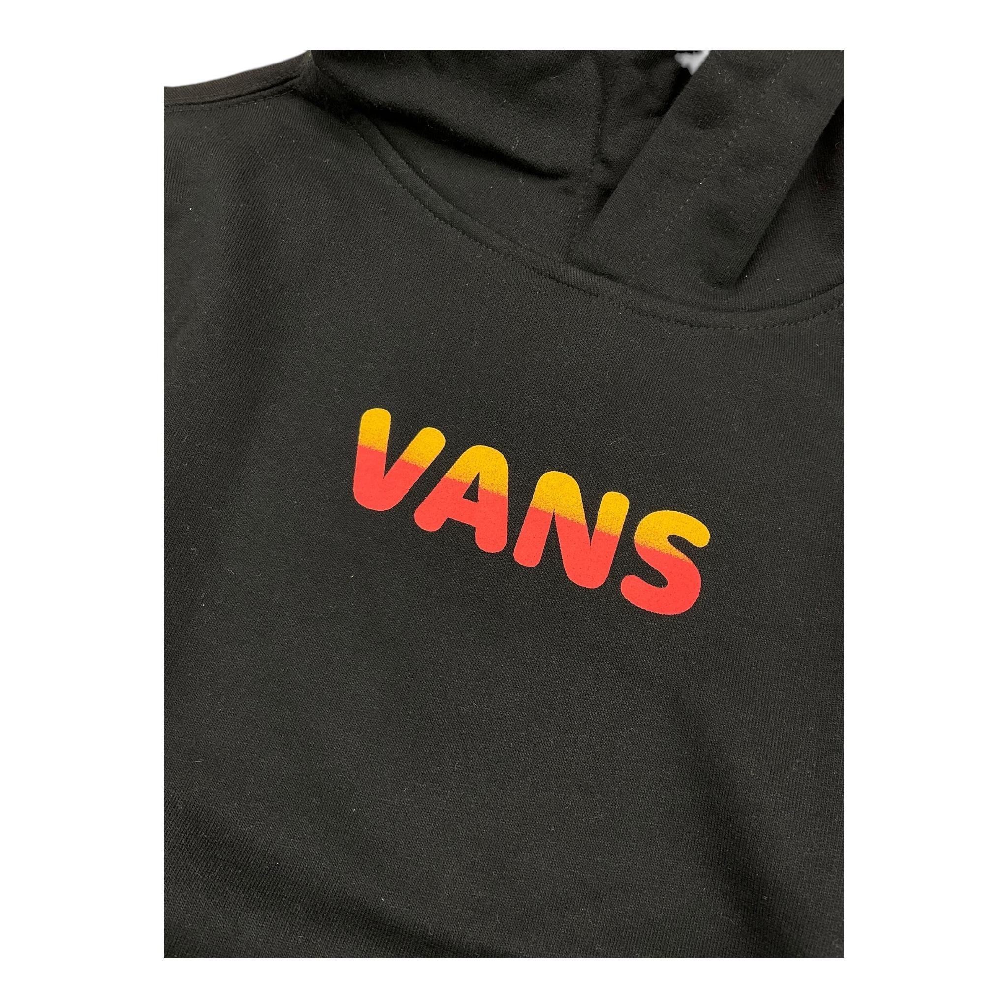 VANS felpa chiusa con cappuccio e stampa logo Nero per Bambino VN000K9ABLK1 NERO VANS 