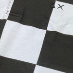 Suns68 Polo Mezza Manica Bicolore con Fantasia per Bambino CPA35329 BIANCO/NERO SUNS68 