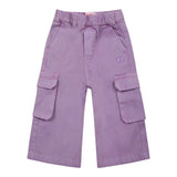 Diesel Jeans Tinta Unita Modello Cargo per Neonata K00603N VIOLA DIESEL 