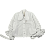 Coco' Et Mama' Camicia Manica Lunga Tinta Unita per Bambina IMAI BIANCO COCO' ET MAMA' 