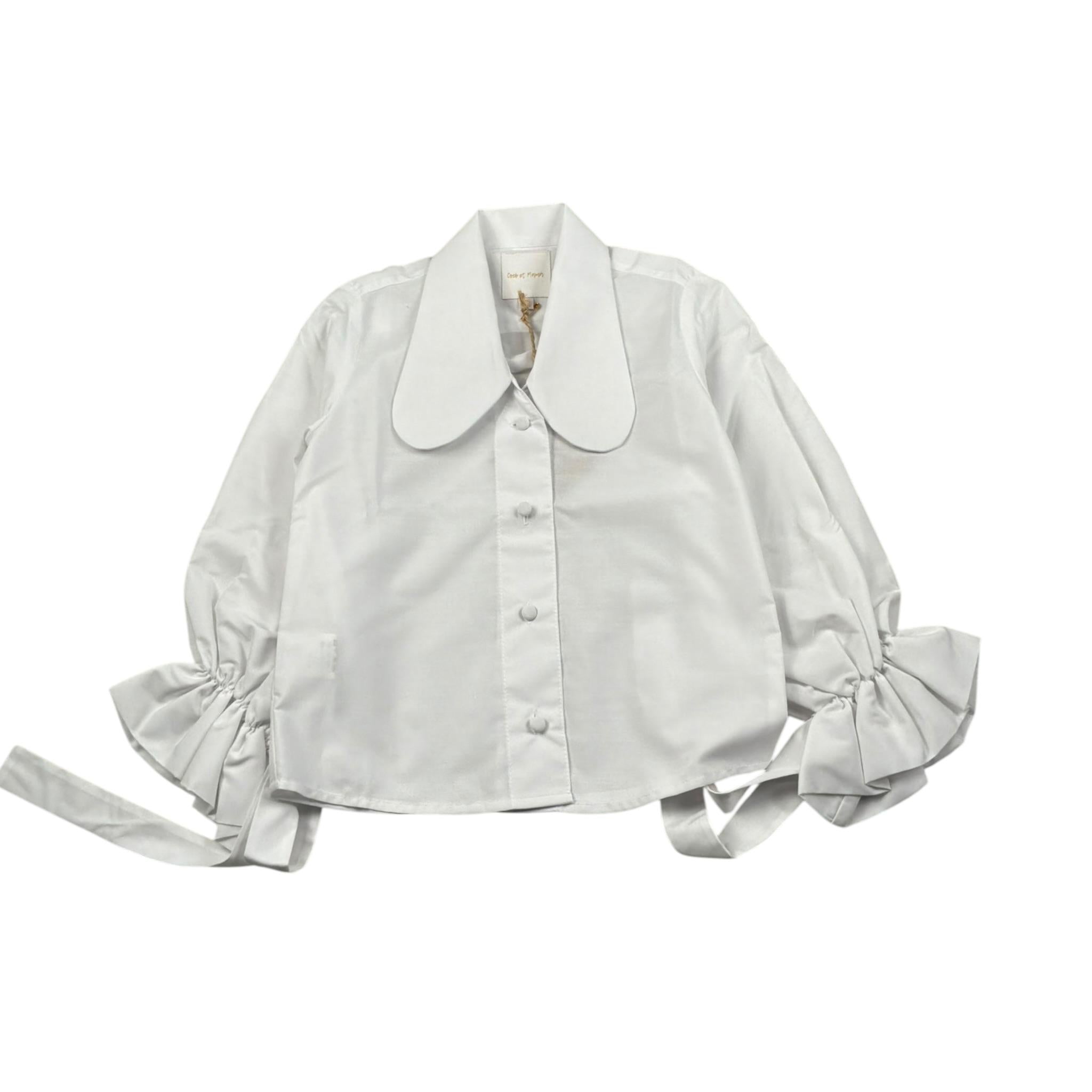 Coco' Et Mama' Camicia Manica Lunga Tinta Unita per Bambina IMAI BIANCO COCO' ET MAMA' 