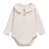 PLAY UP body tinta unita con rouches Beige per Neonata PA022AP11200 BEIGE PLAY UP 