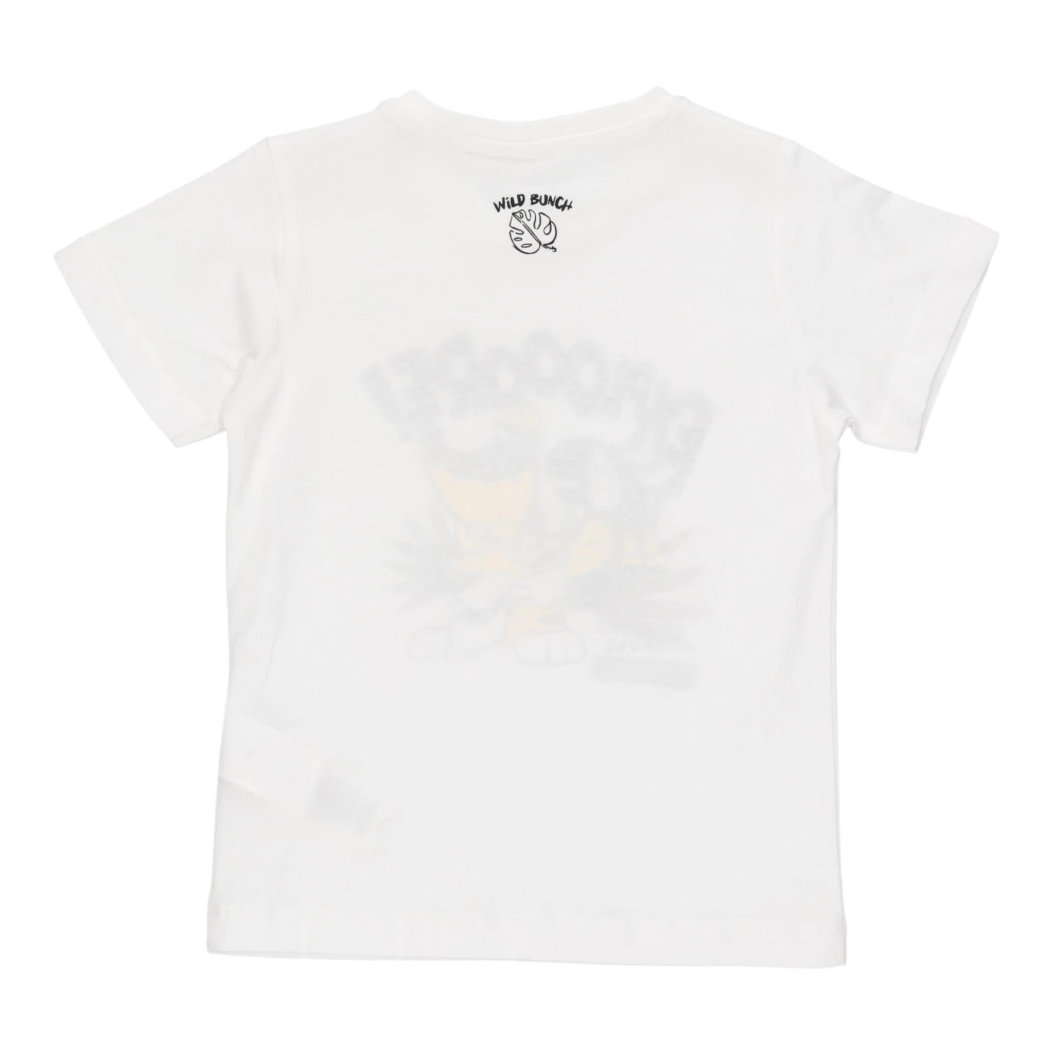 I Do T-Shirt Girocollo Tinta Unita con Stampa per Bambino 4B459 BIANCO I DO 