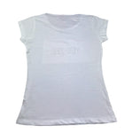 Yes Zee T-Shirt Tinta Unita Girocollo con Stampa per Bambina 3021 BIANCO YES ZEE 