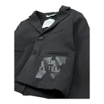 Daniele Alessandrini Giacca Tinta Unita con Logo per Neonato 1291J0833 NERO DANIELE ALESSANDRINI 